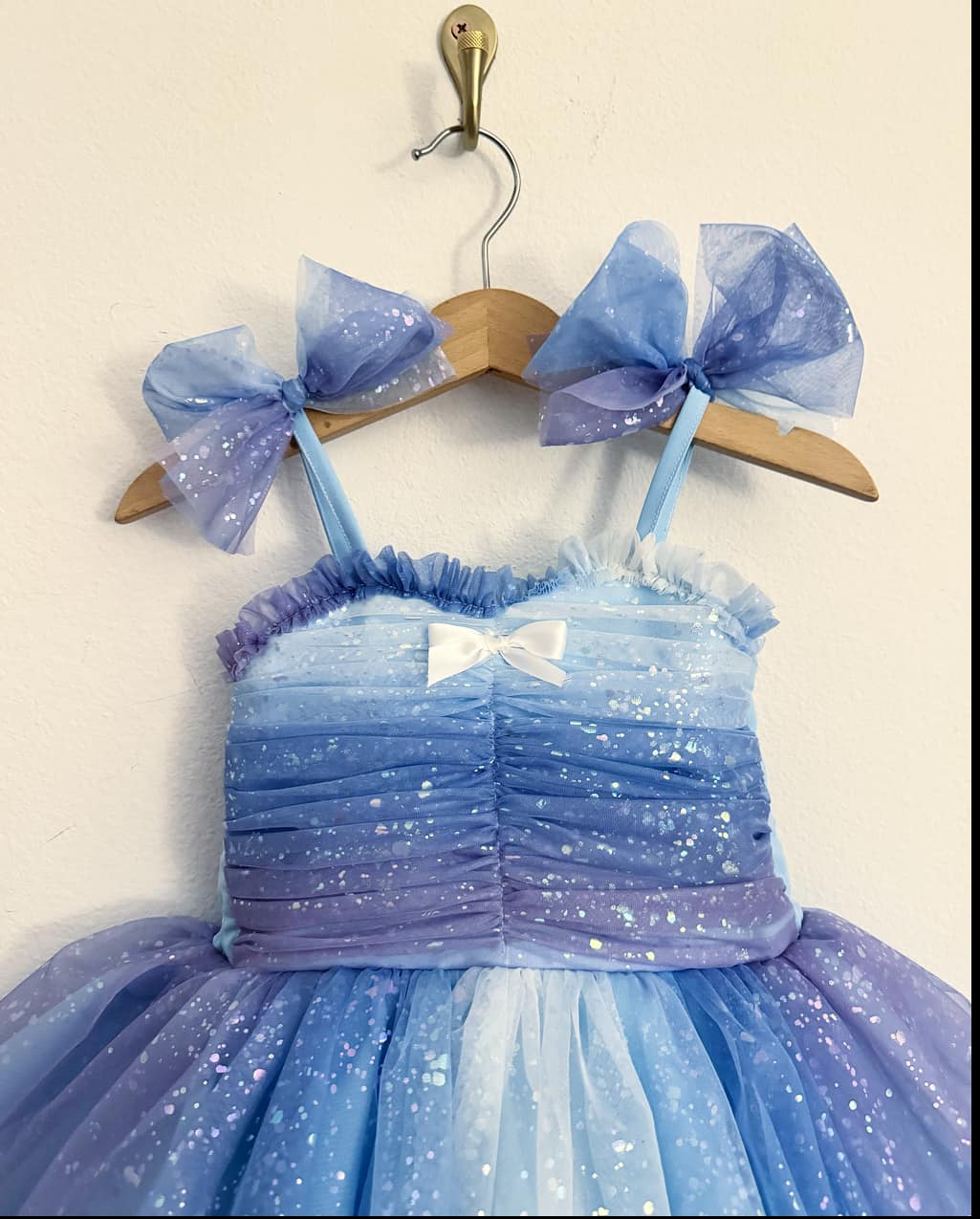 PREORDER Blue ombre shimmer dress (patch add-on separate)