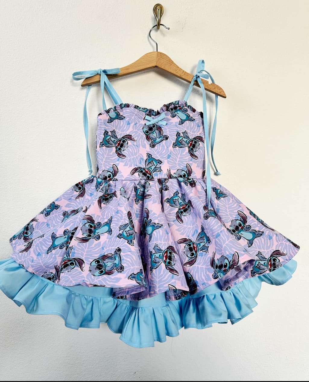 PREORDER Blue Hawaiian twirl dress Place size in notes ( 12m-9/10yrs)
