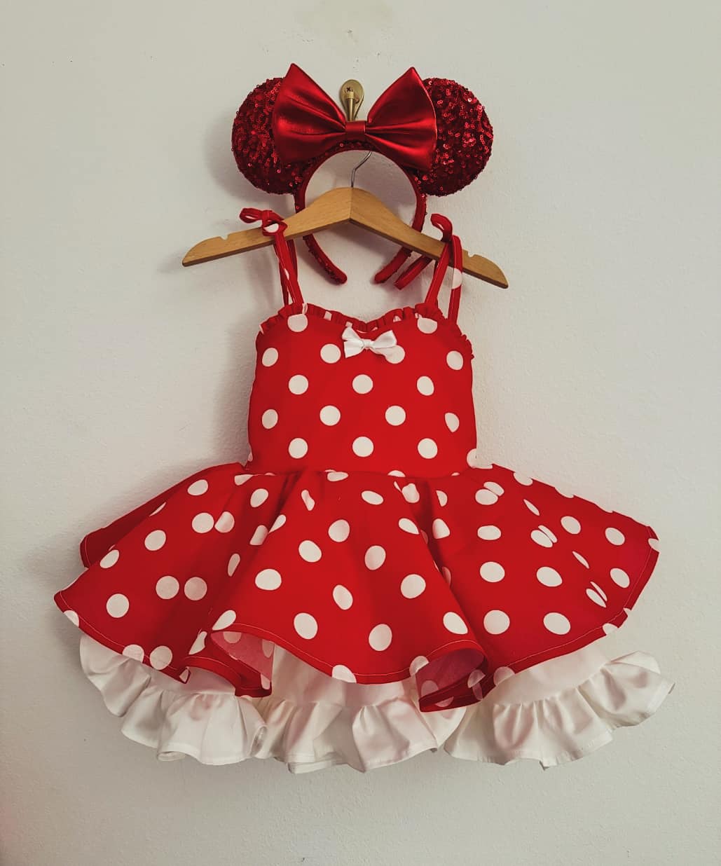 PREORDER Classic mouse poof dress ( Petticoat layer and patch INCLUDED)