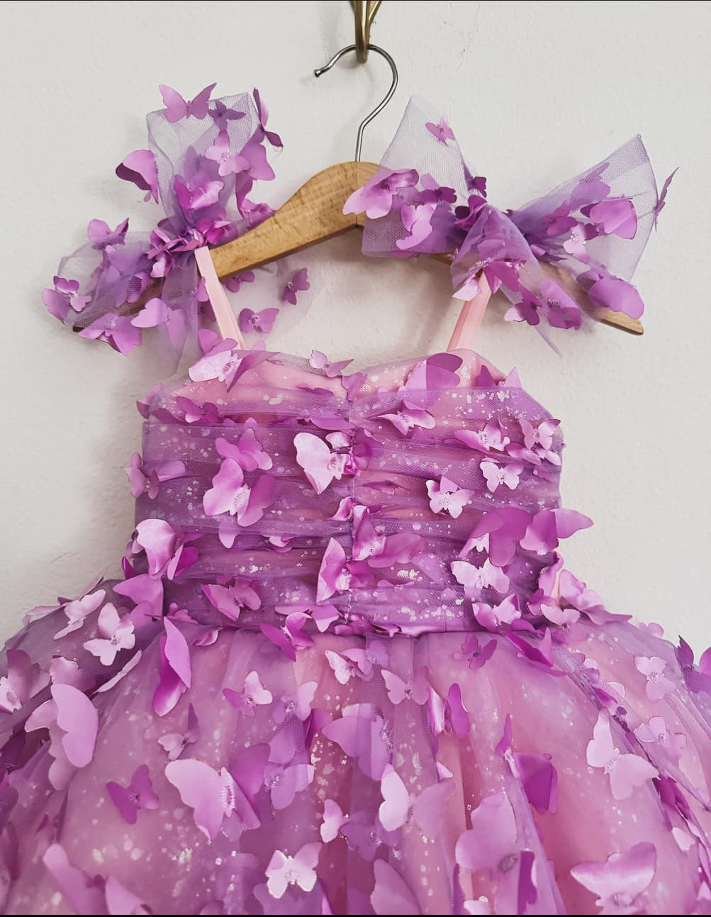 PREORDER Purple Mariposa twirl dress (Petticoat layer INCLUDED)