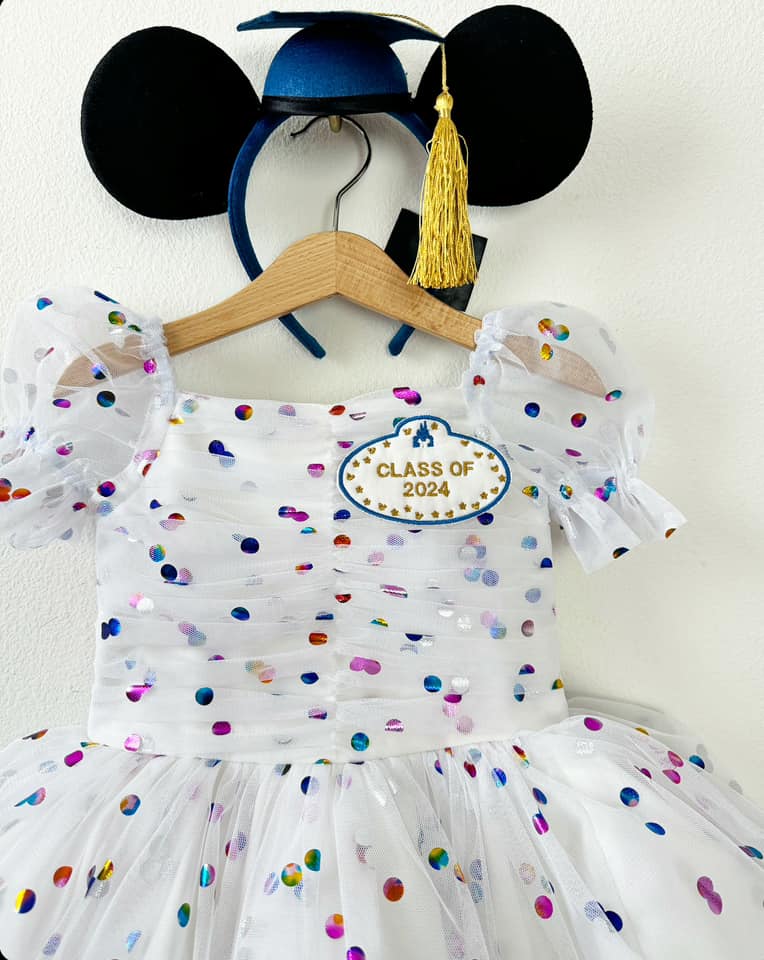 PREORDER Graduation Dress Poof dress with petticoat layer (patch add on optional )