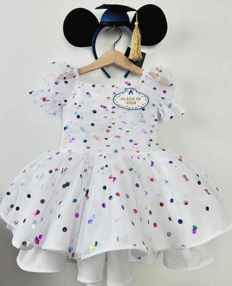 PREORDER Graduation Dress Poof dress with petticoat layer (patch add on optional )