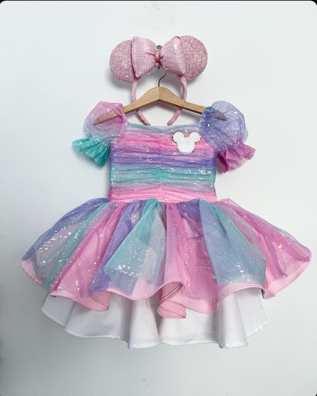patch princess dress Patch Princess Girls 7 Sheer Overlay Mauve/lilac Fairy Style Dress