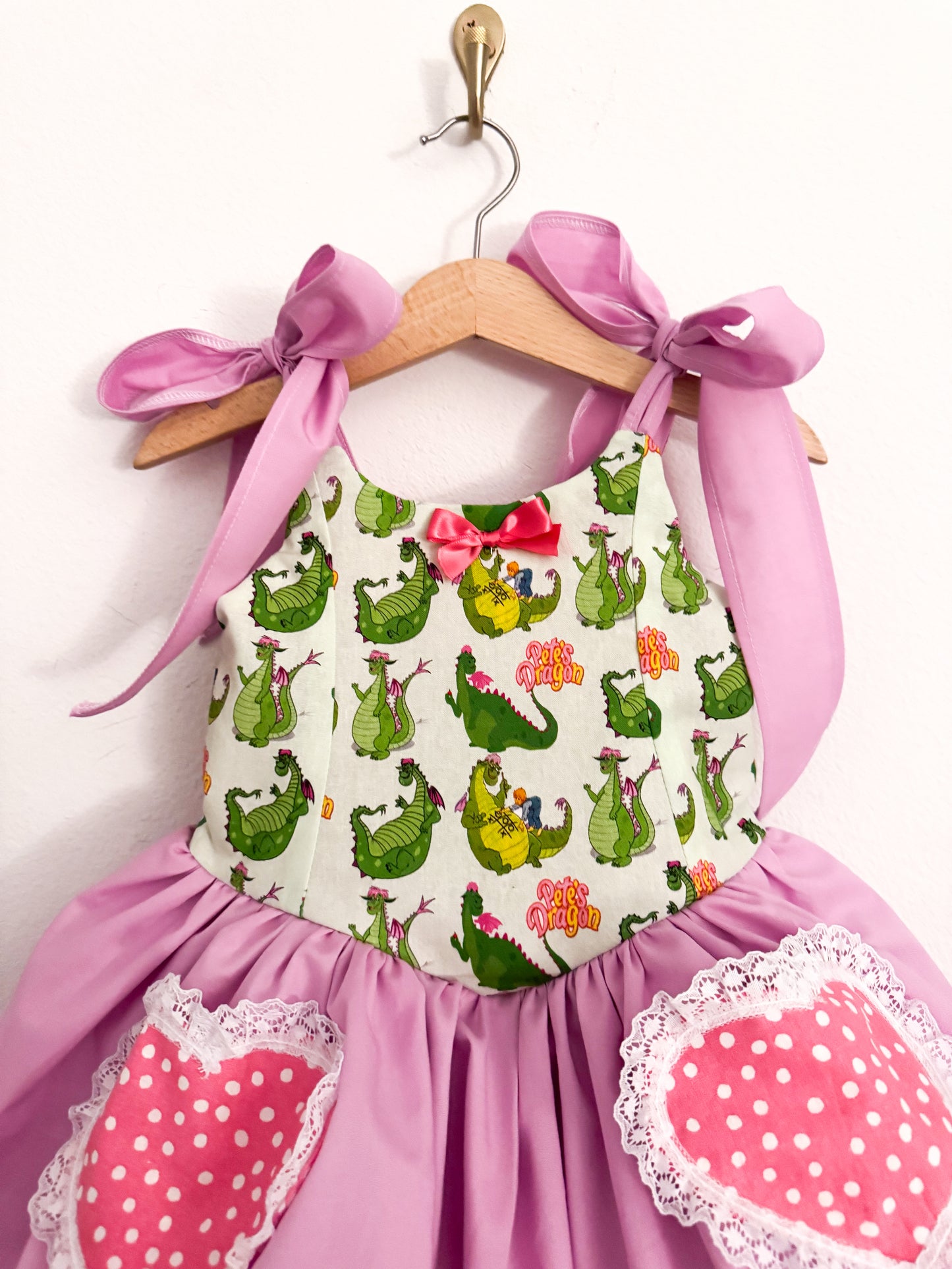 PREORDER Dragon bow dress with petticoat layer
