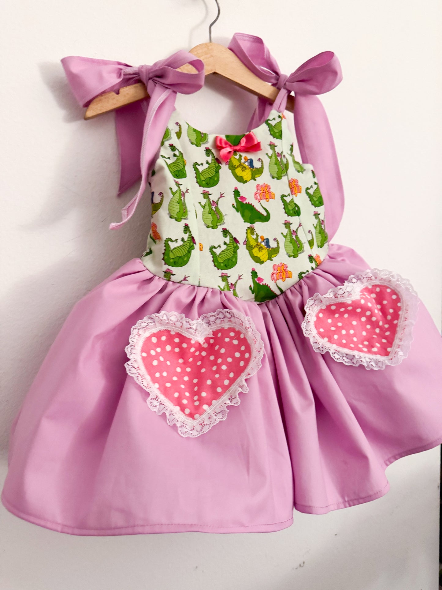 PREORDER Dragon bow dress with petticoat layer