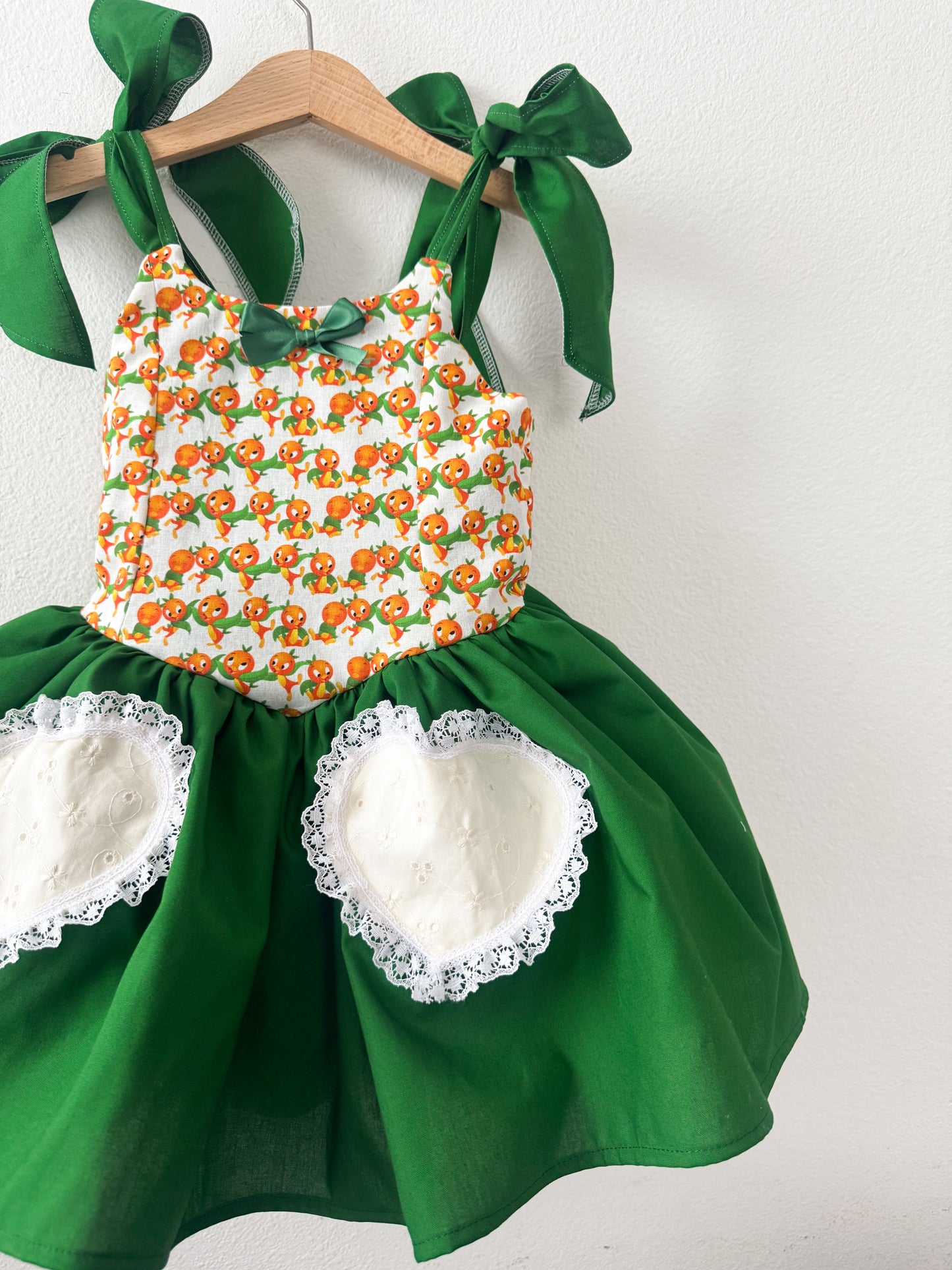 PREORDER Oh Orange Bird dress with petticoat layer
