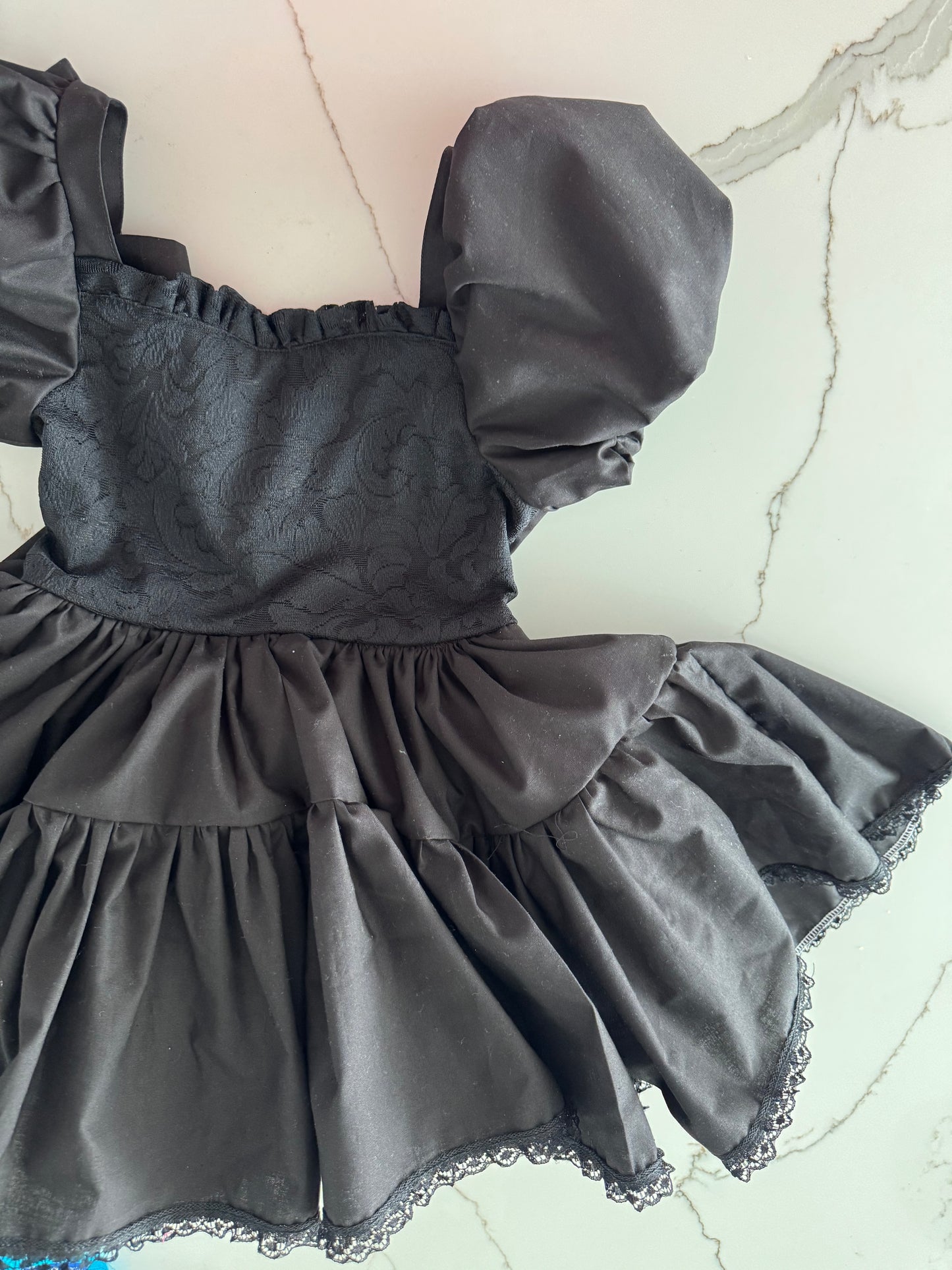 PREORDER Black with lace ULTIMATE poof/twirl dress