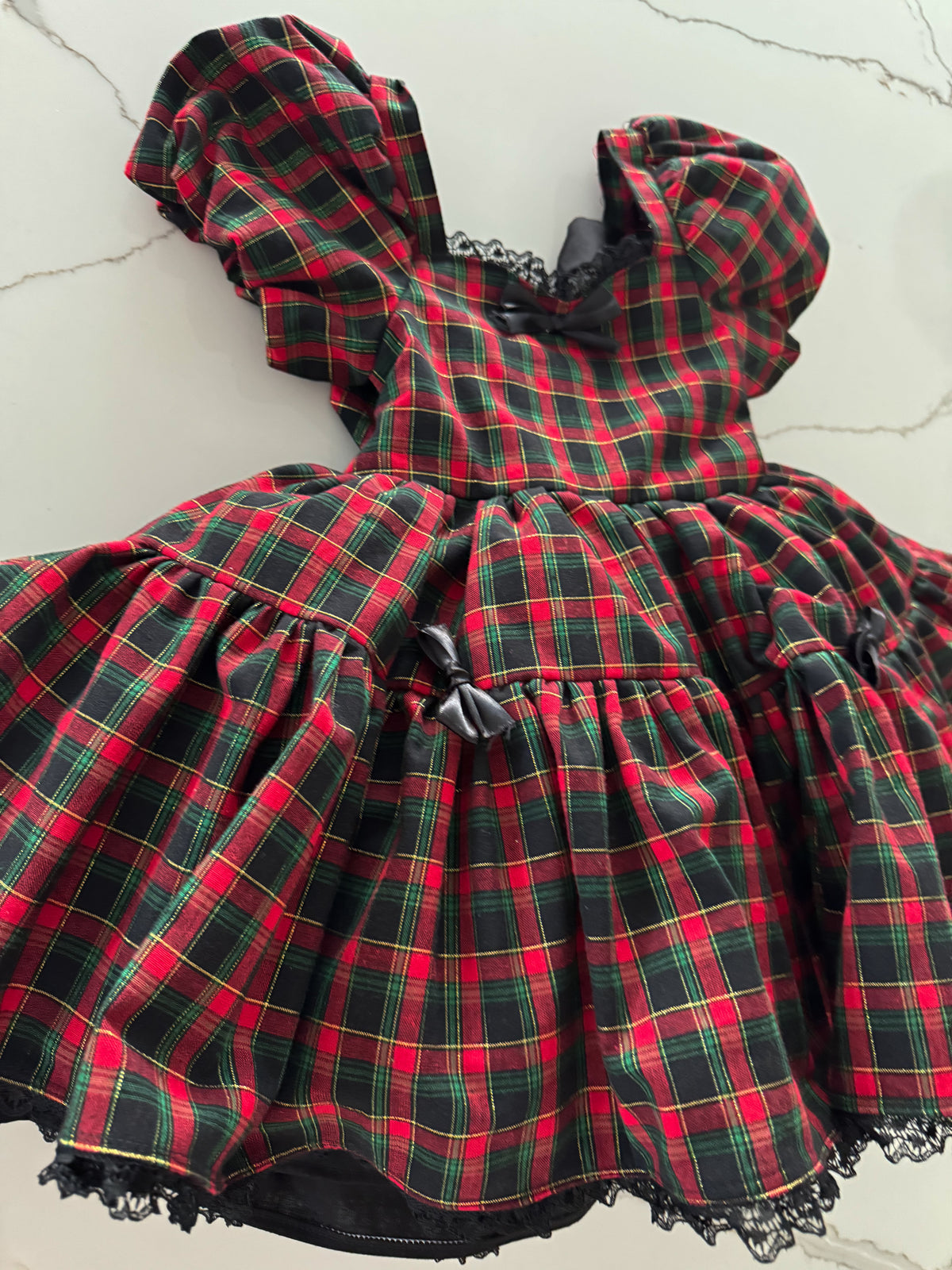PREORDER Holiday Plaid petticoat dress