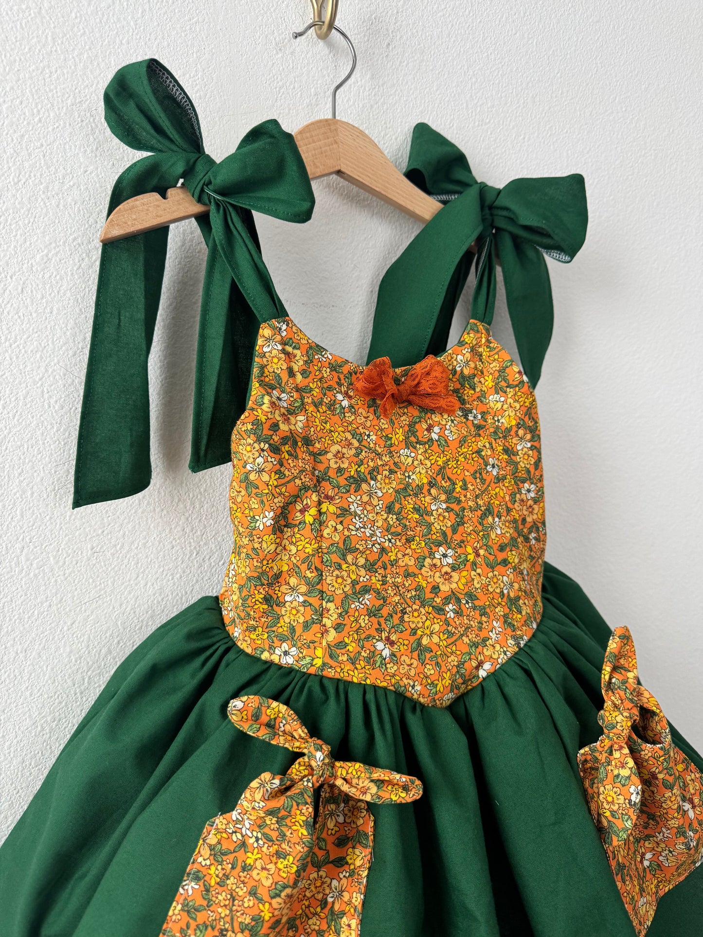 PREORDER FALL floral V twirl dress