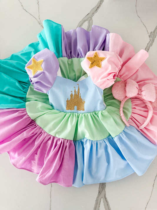 70th Anniversary ultimate twirl/poof dress with petticoat layer