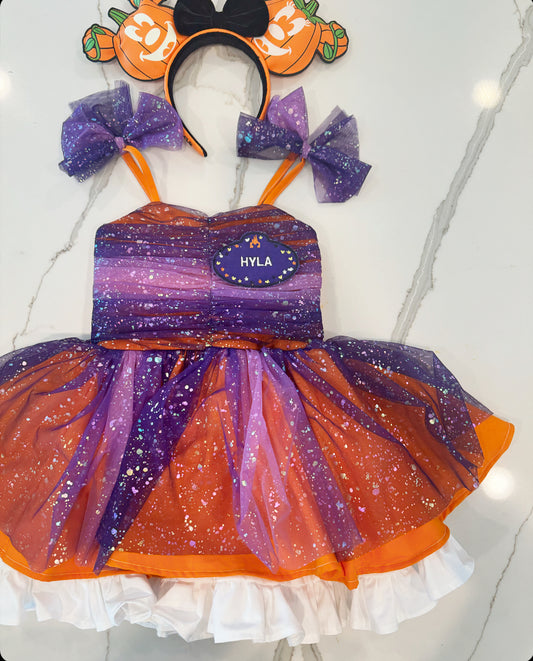 PREORDER Behind the magic Halloween limited edition twirl dress (