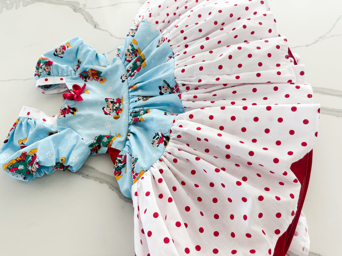 PREORDER Snowflake mouse poof dress with petticoat layer