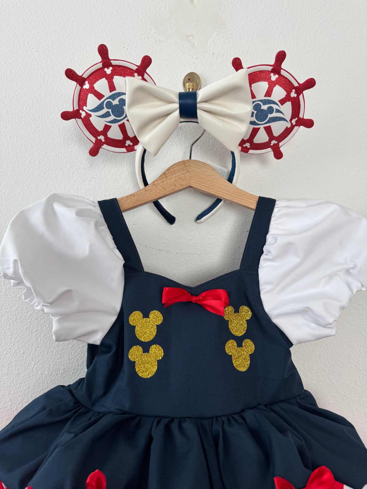 PREORDER Nautical mouse to of dress with petticoat layer