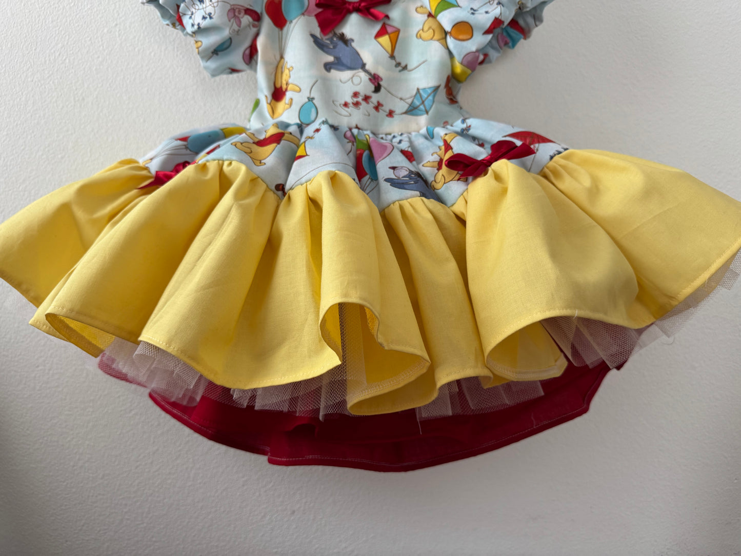 PREORDER Whimsical bear poof dress with petticoat layer