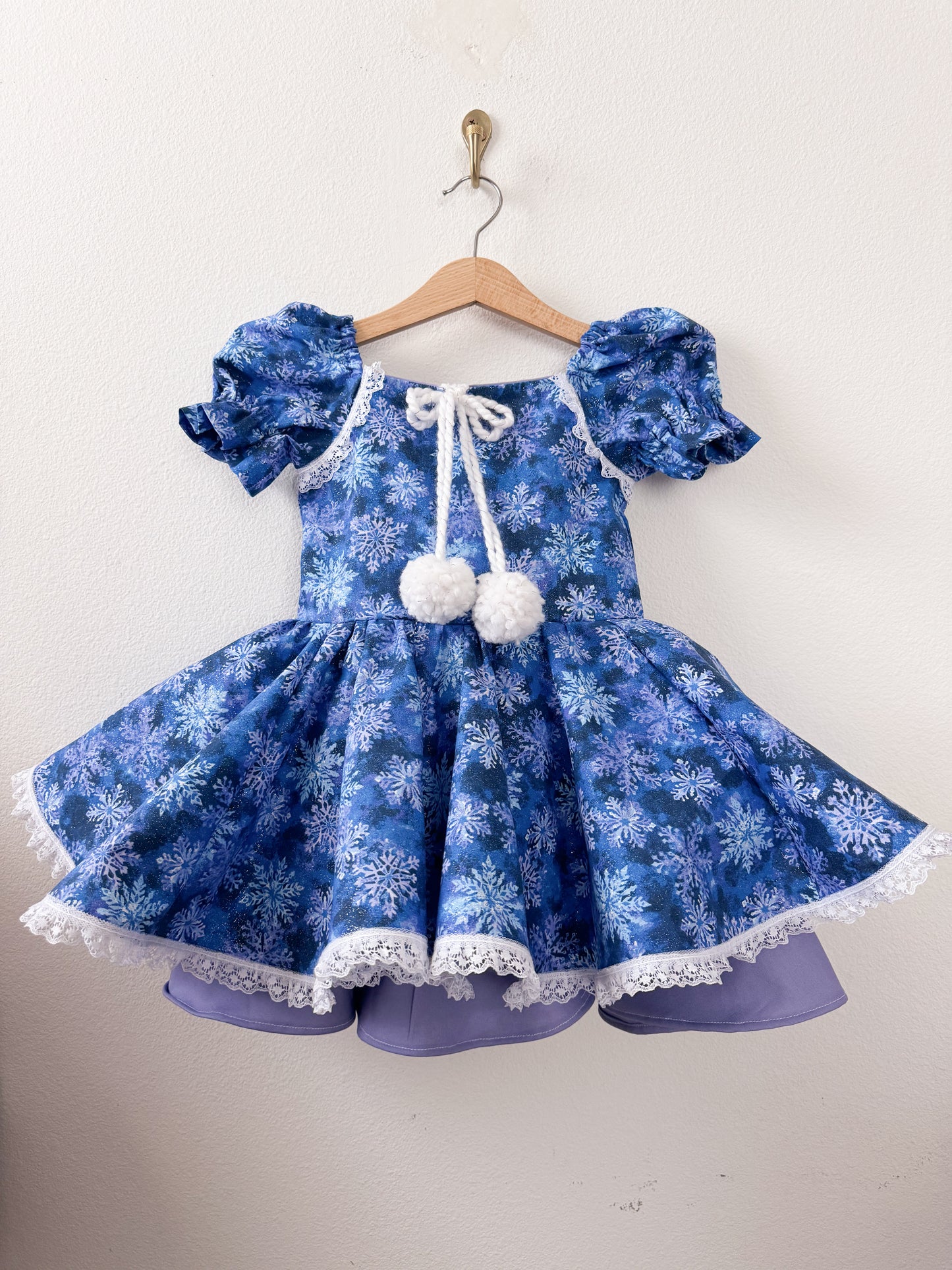 PREORDER Snowflake twirl dress with petticoat layer