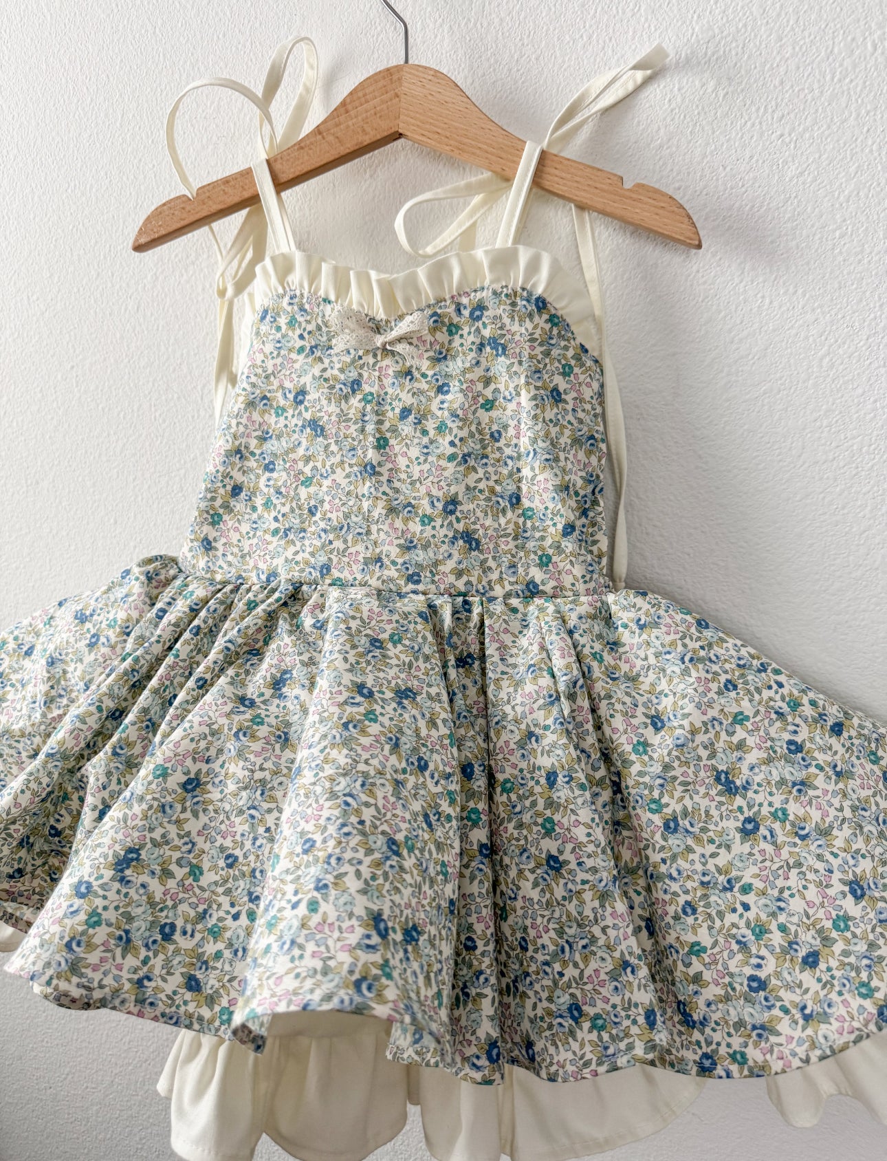 Preorder fall floral twirl dress with petticoat