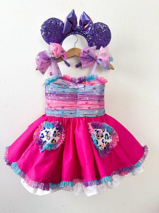 PREORDER Hot Pink Ombre Ultimate Poof Dress