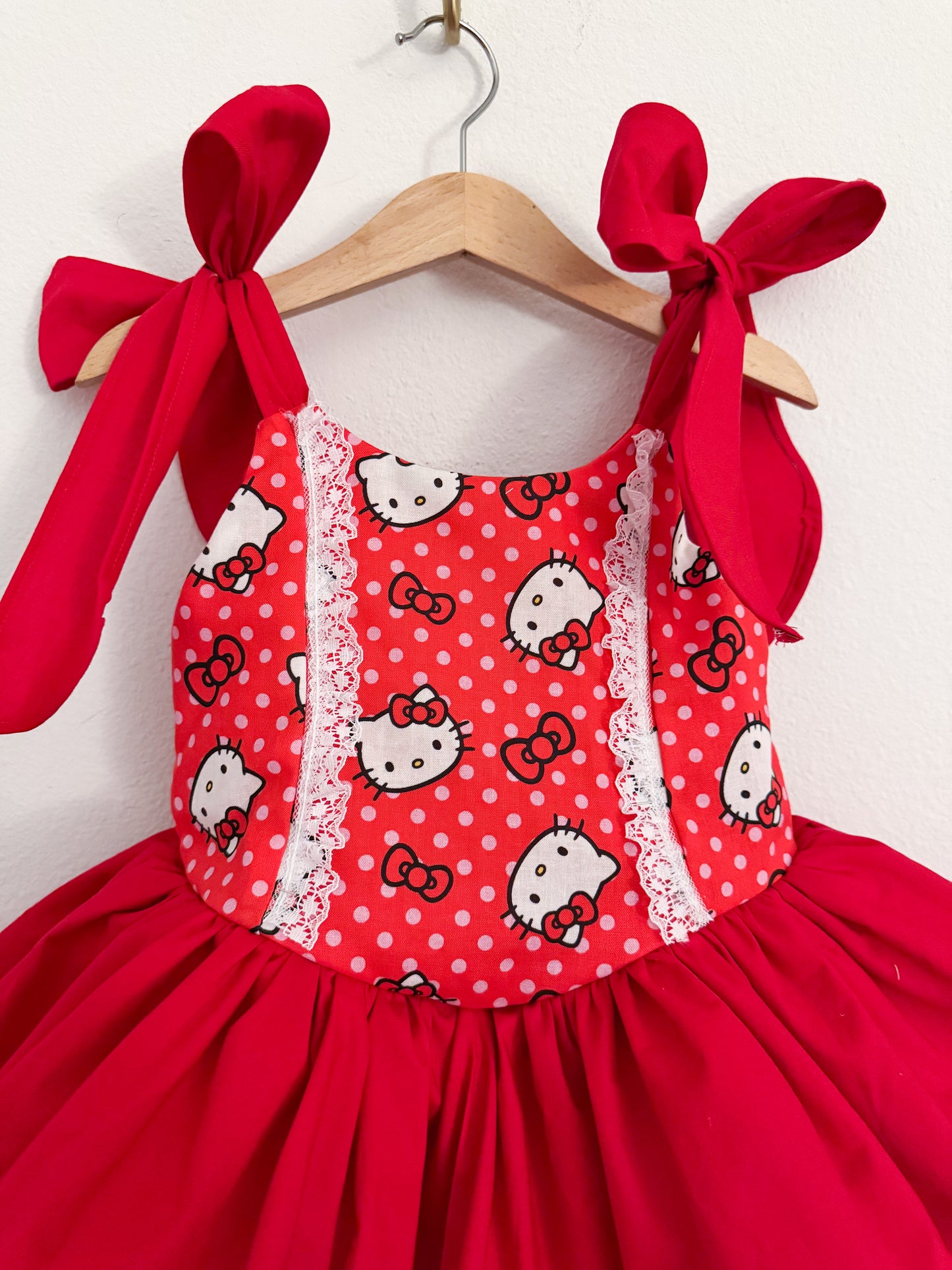 PREORDER Red Kitty Poof Dress
