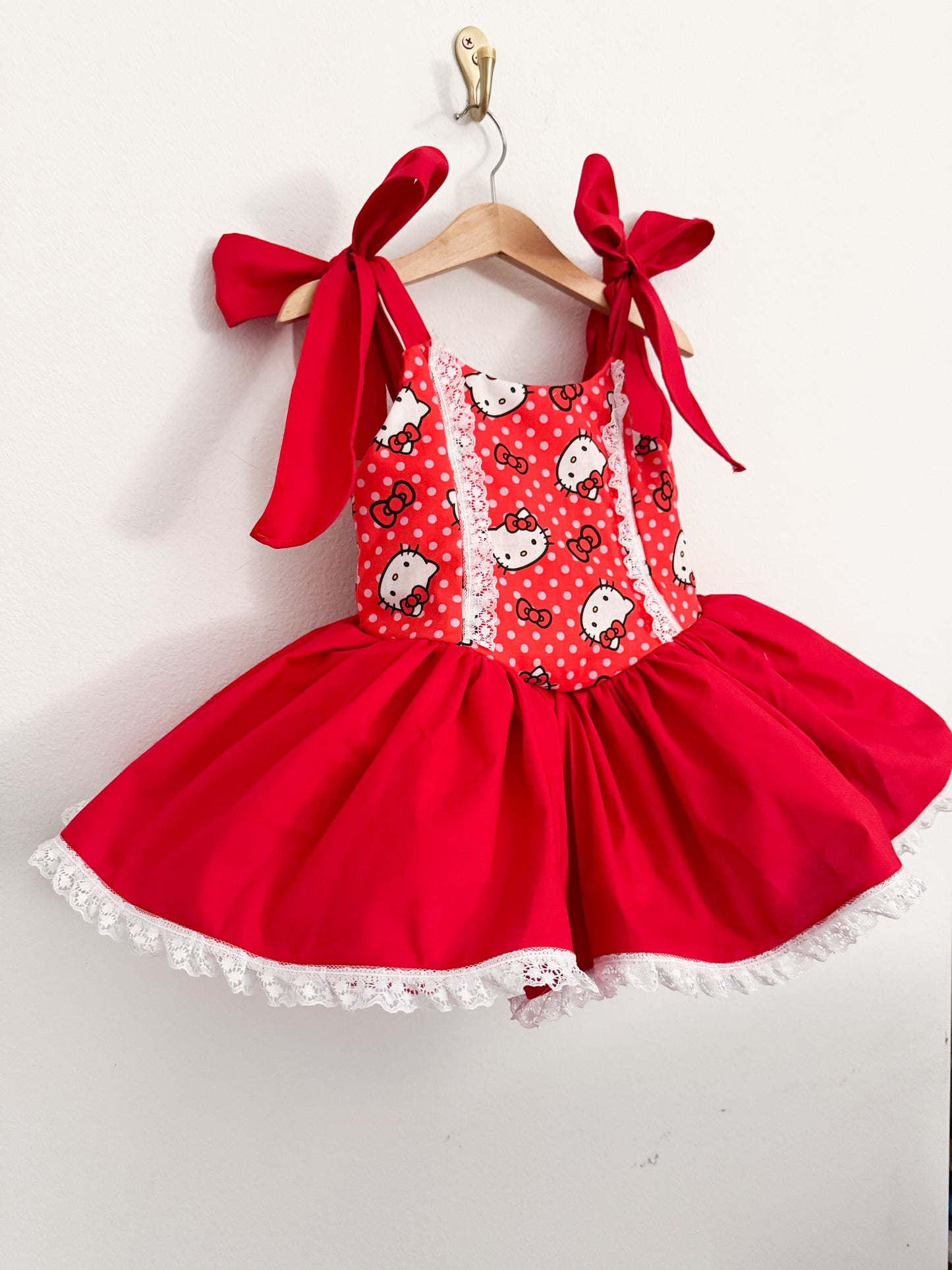 PREORDER Red Kitty Poof Dress