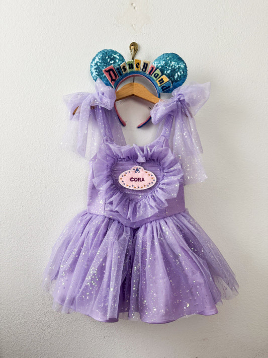 PREORDER Lilac V-Shape dress ( add patch separate listing )