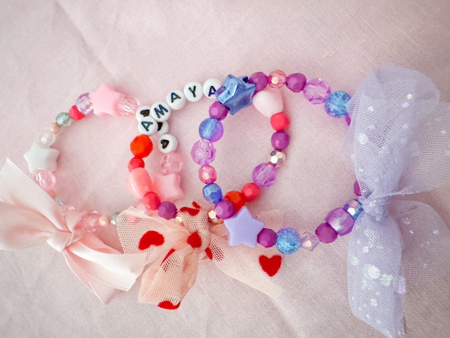 3 pack valentines kids friendship bracelet set