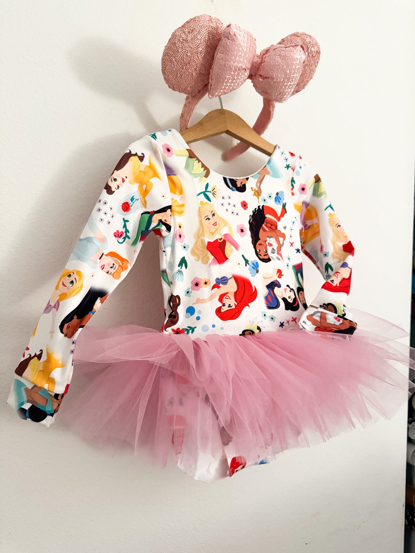 PREORDER Princess playsuit with pink tulle