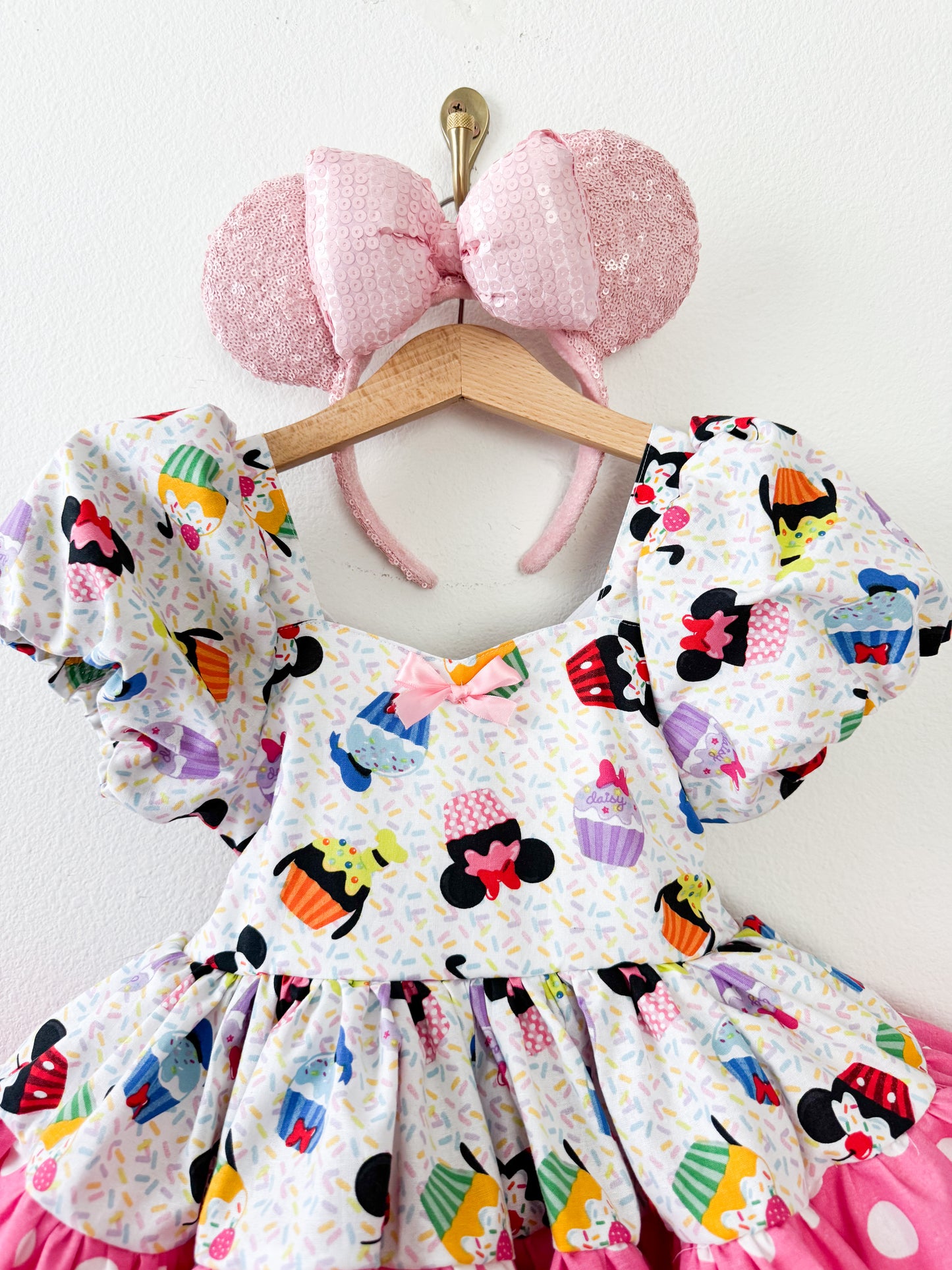 (3t ready to ship) The Mouse Ultimate celebration dress with petticoat layer