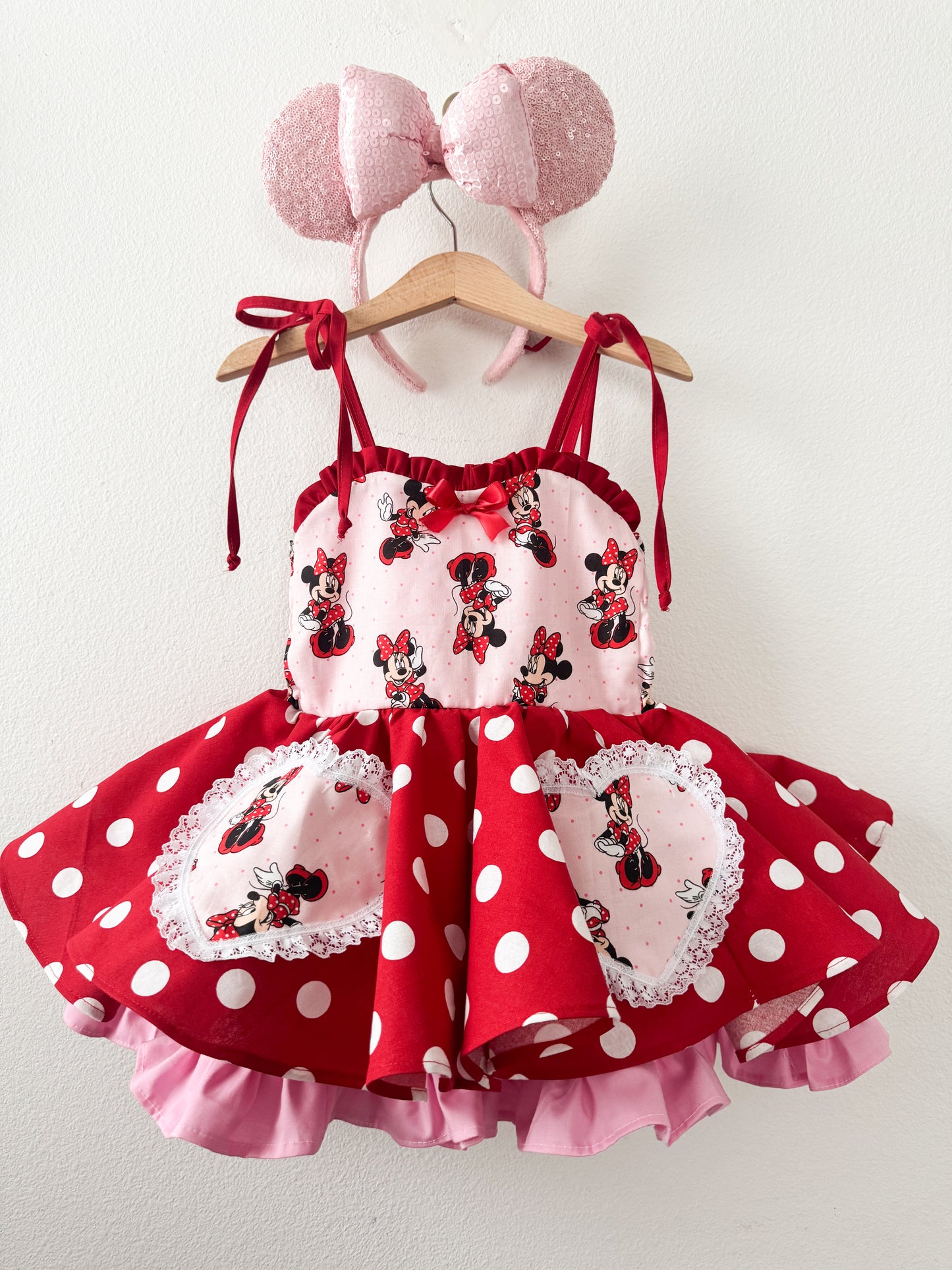 PREORDER Mouse twirl dress with petticoat layer