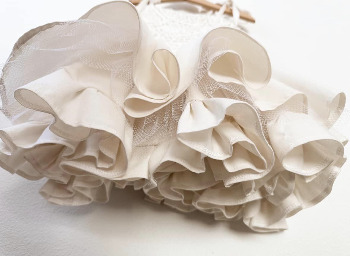 PREORDER Cream lace ultimate poof dress ( Petticoat layer INCLUDED)