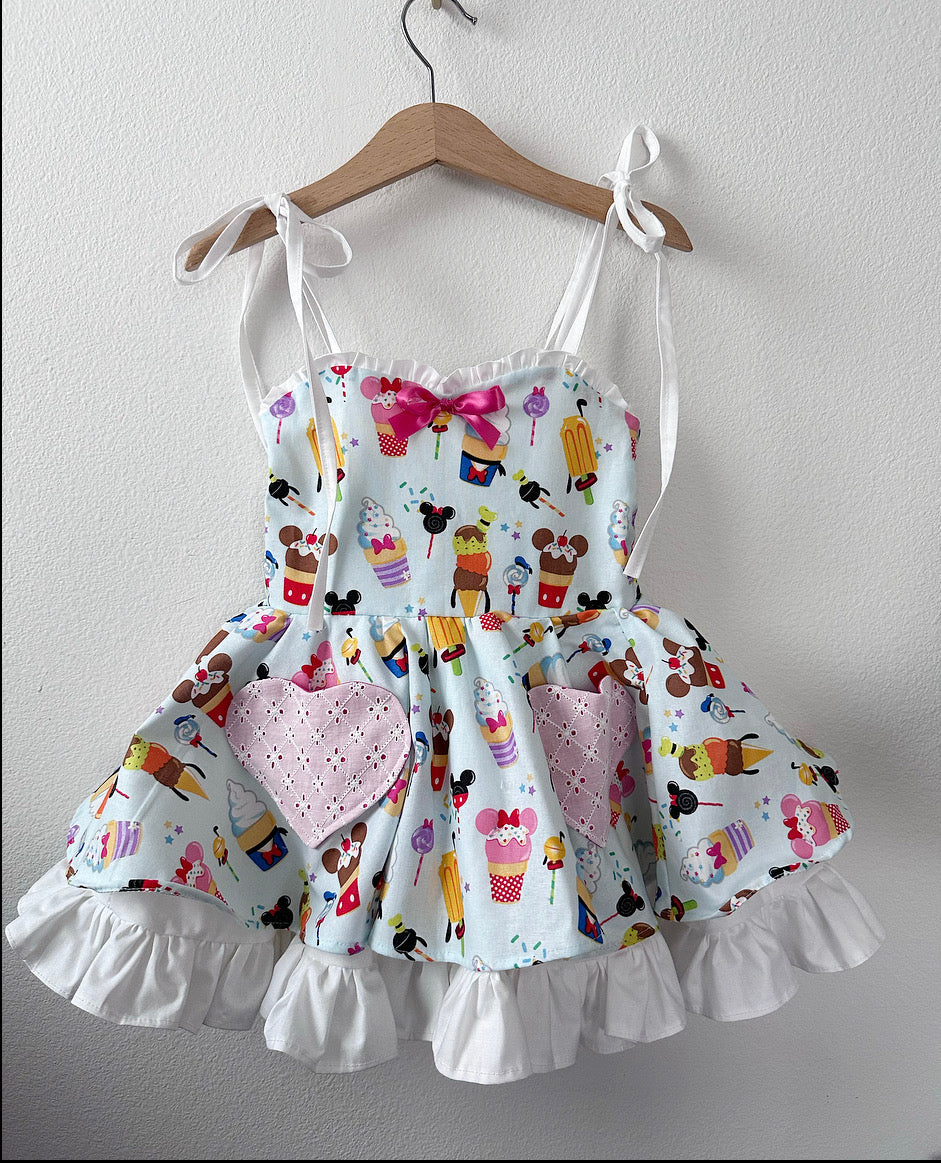 PREORDER Blue treats dress ( Add patch in separate listing)