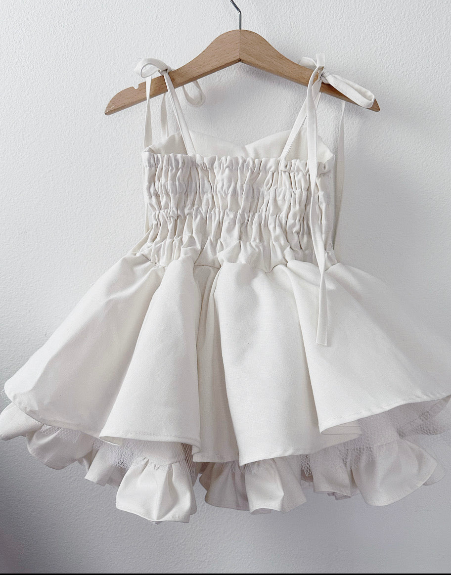 PREORDER Cream lace ultimate poof dress ( Petticoat layer INCLUDED)