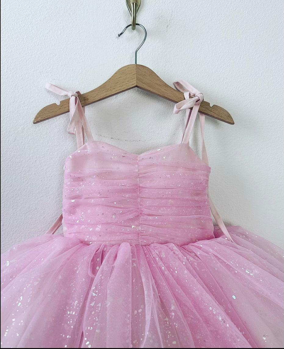 One size 6 and one 7 ready to ship ) PREORDER Pink Glimmer ULTIMATE poof dress (Add patch in separate listing)