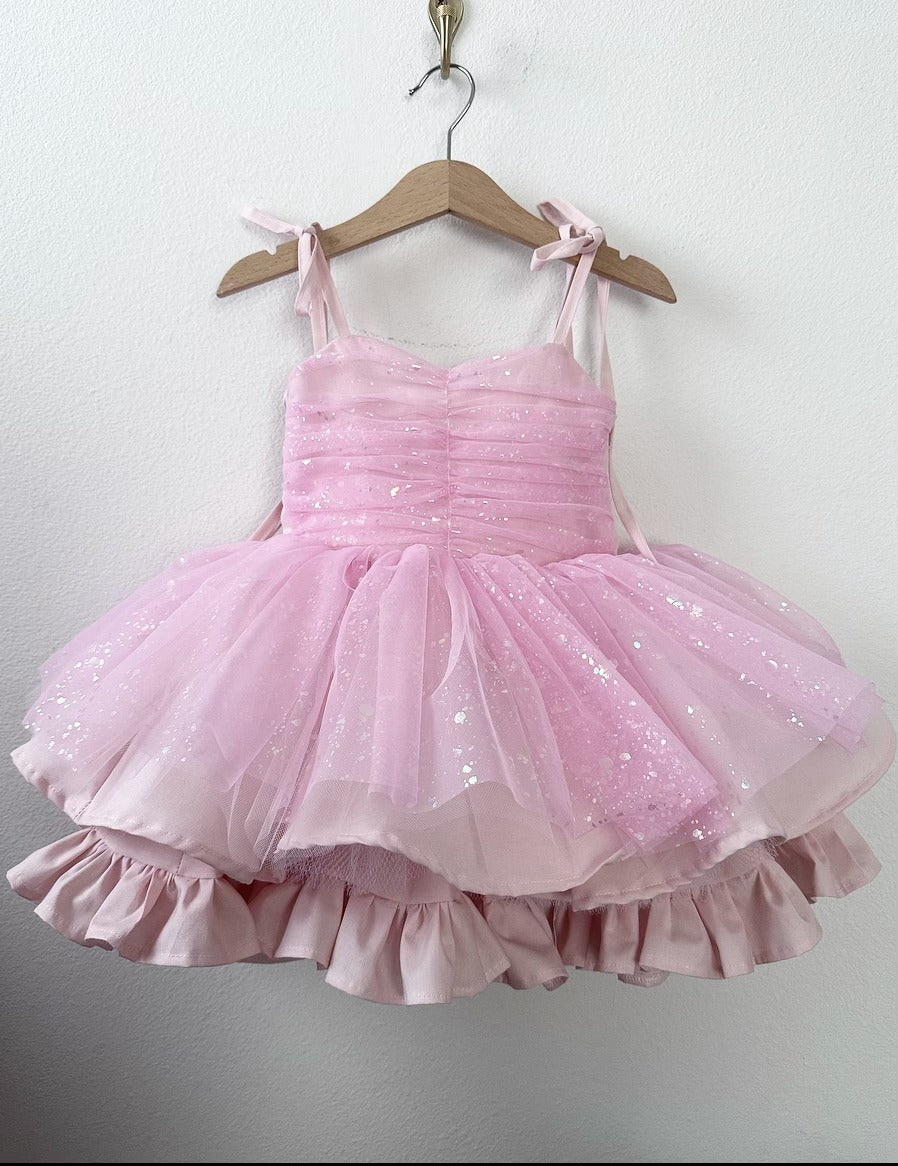 One size 6 and one 7 ready to ship ) PREORDER Pink Glimmer ULTIMATE poof dress (Add patch in separate listing)