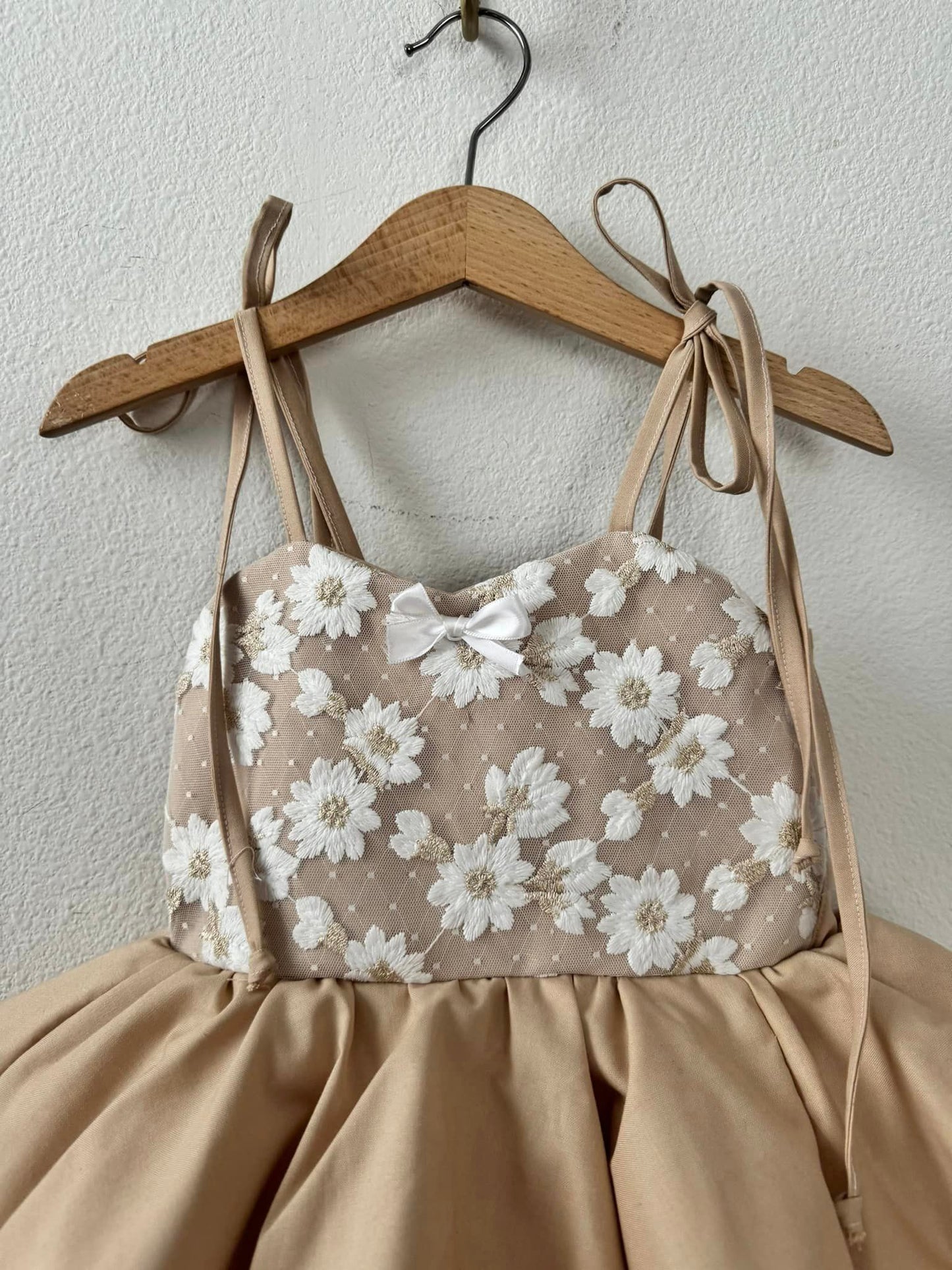 PREORDER Neutral garden poof dress (petticoat layer INCLUDED )