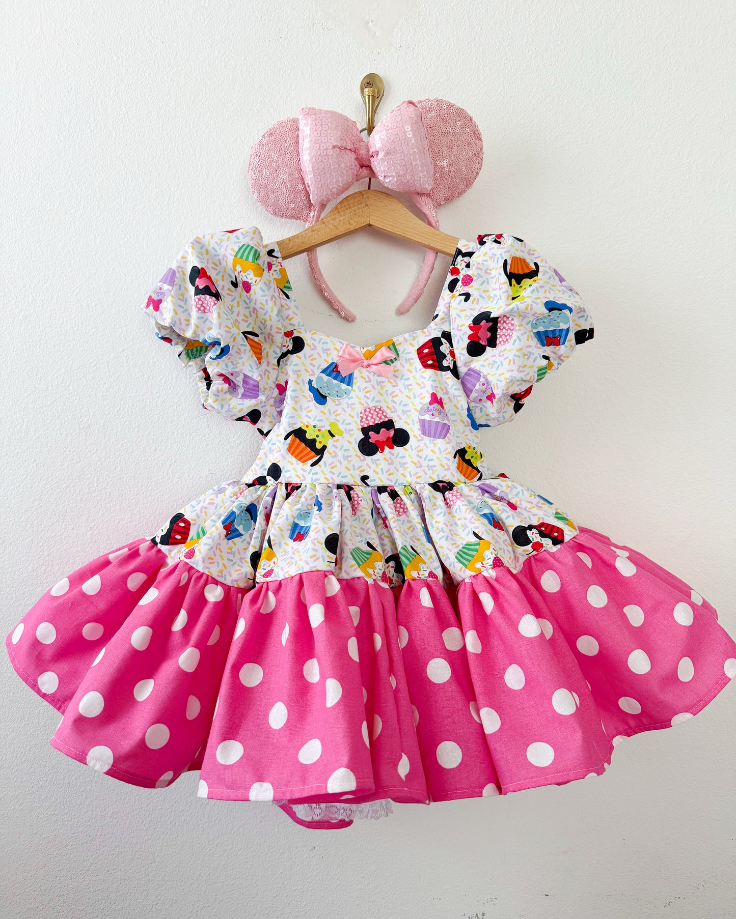 (3t ready to ship) PREORDER The Mouse Ultimate celebration dress with petticoat layer