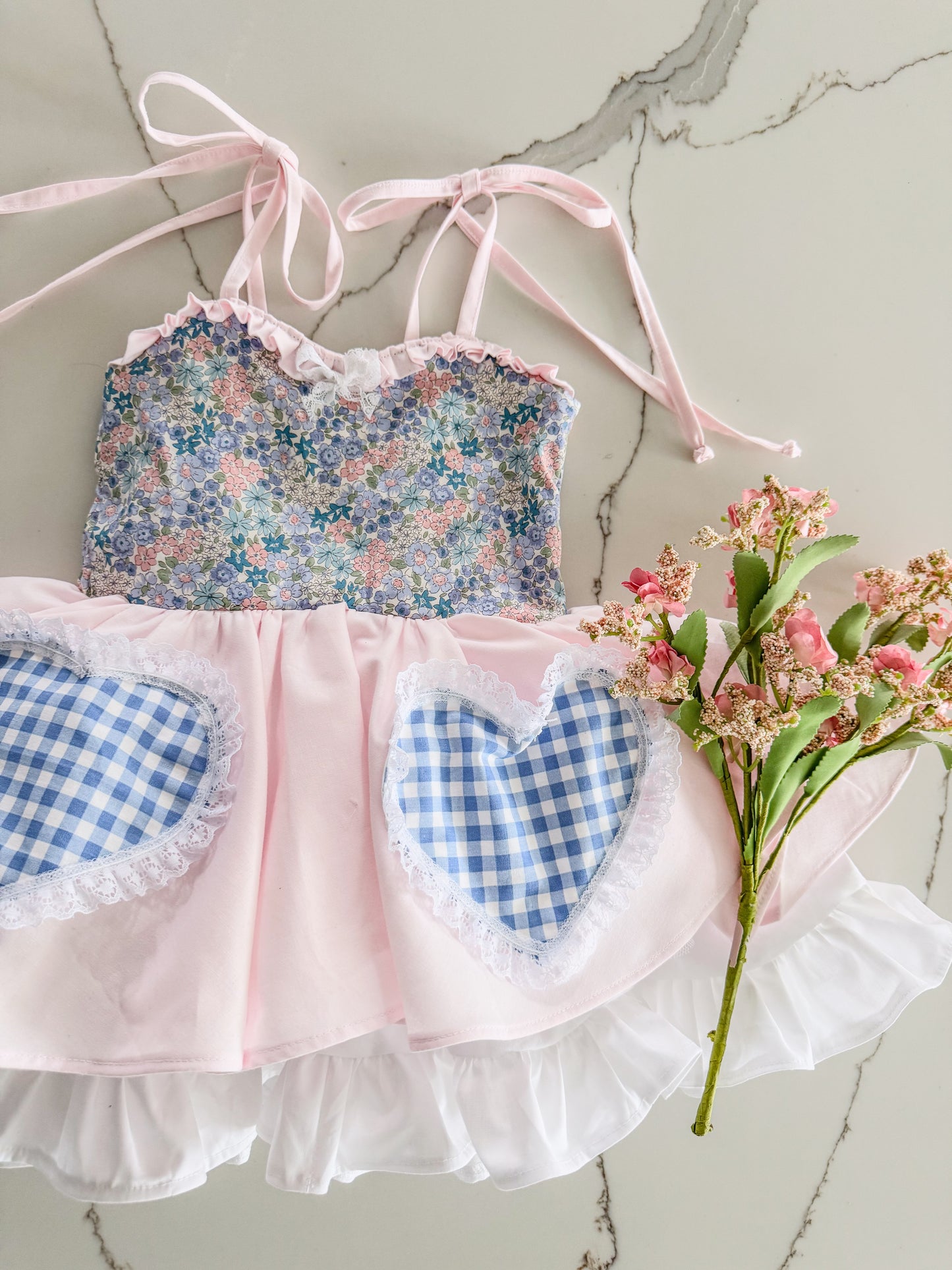 Custom Frog dress with patch Miranda’s new