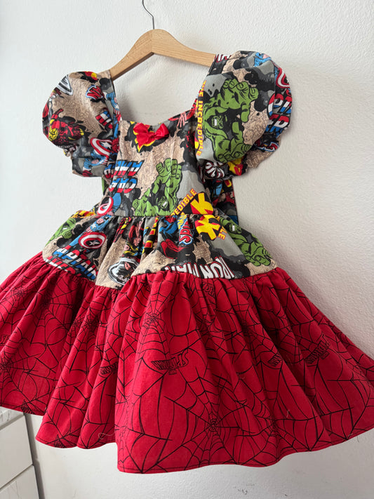 Superhero at Sea twirl dress