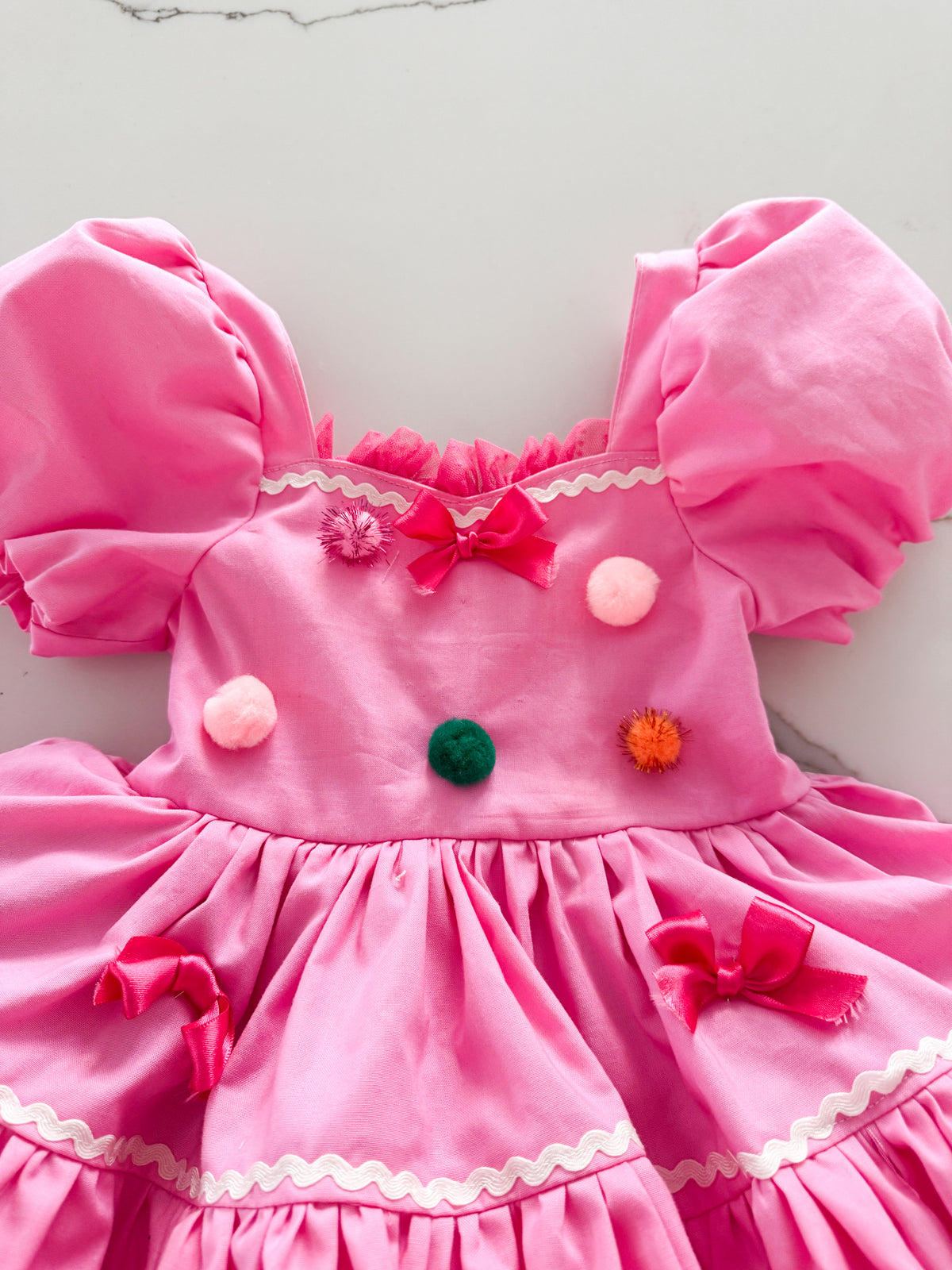 PREORDER Pretty in pink Christmas petticoat dress