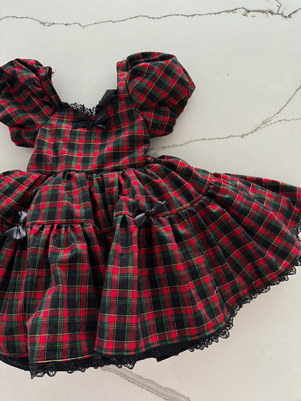 PREORDER Holiday Plaid petticoat dress
