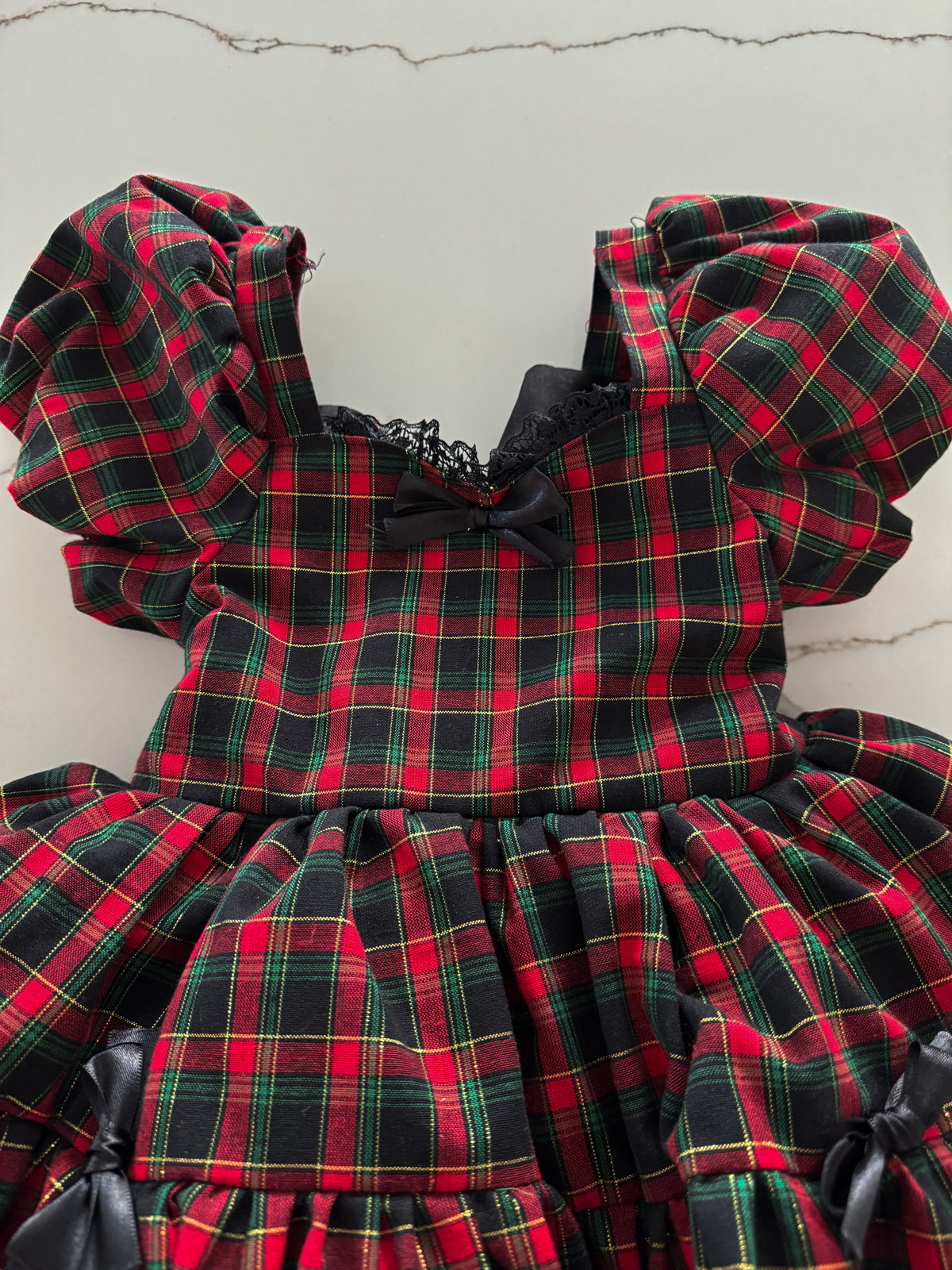 PREORDER Holiday Plaid petticoat dress