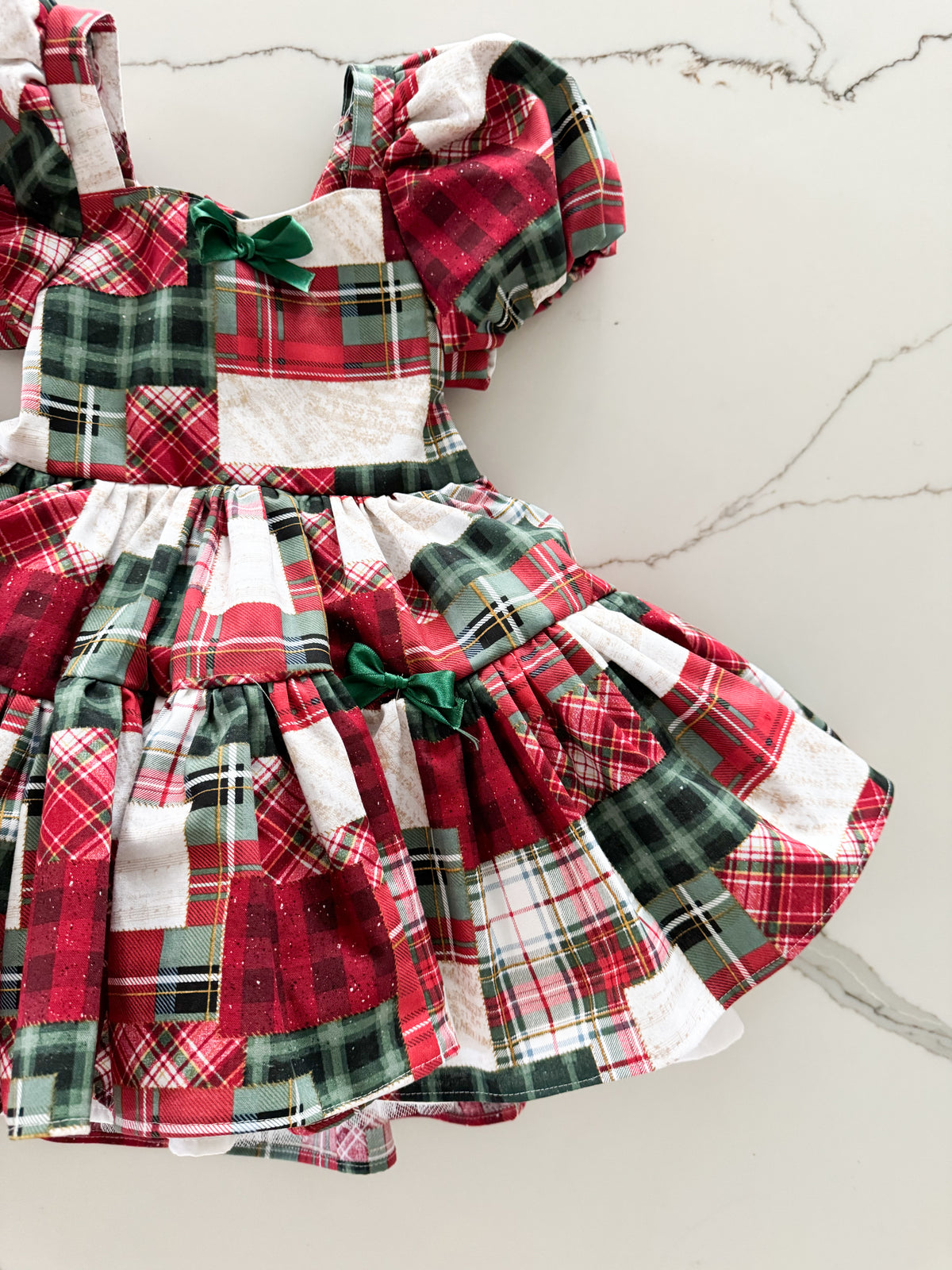 PREORDER Patchwork holiday petticoat dress