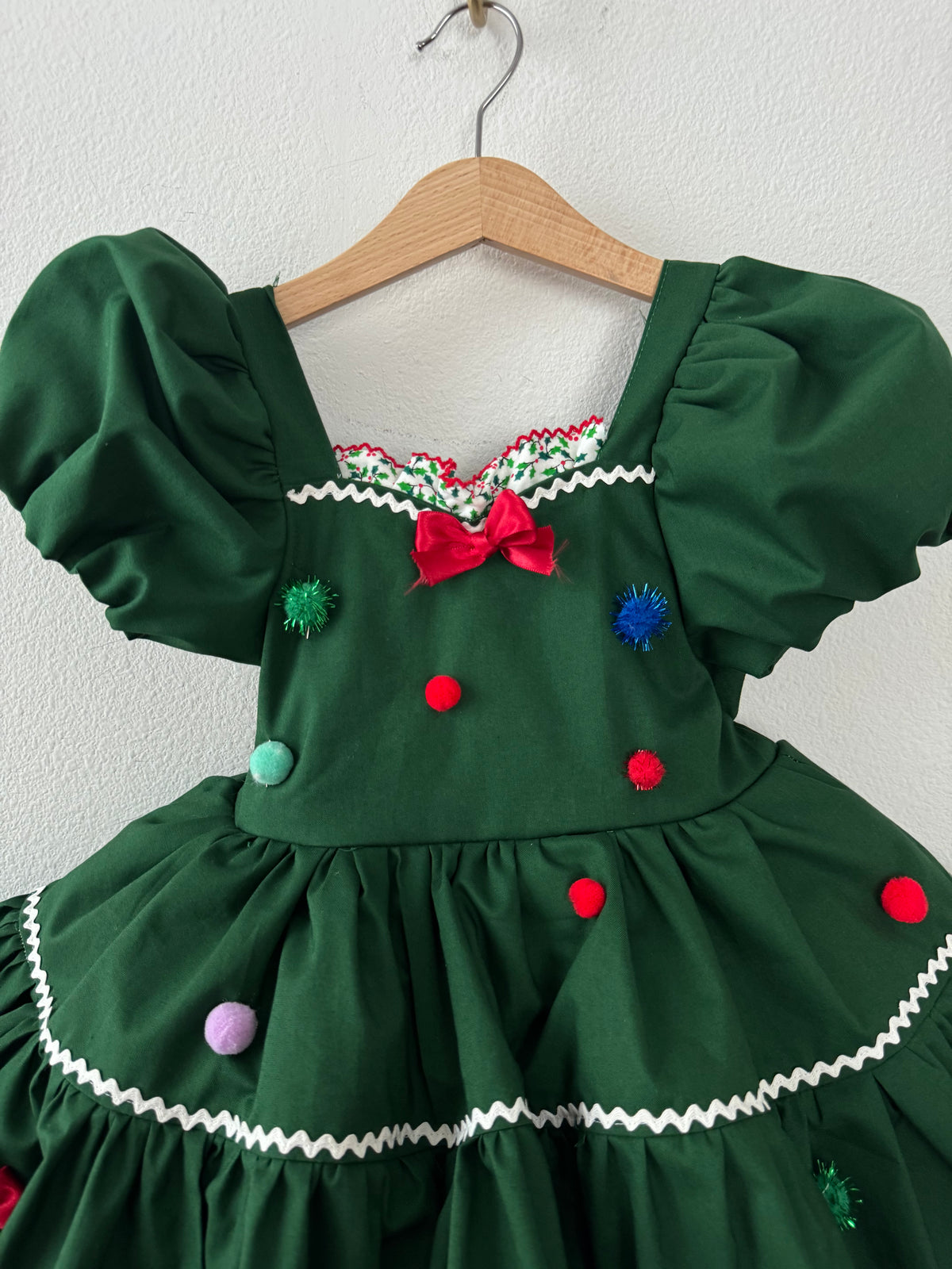 PREORDER Classic green ornament tree petticoat dresss