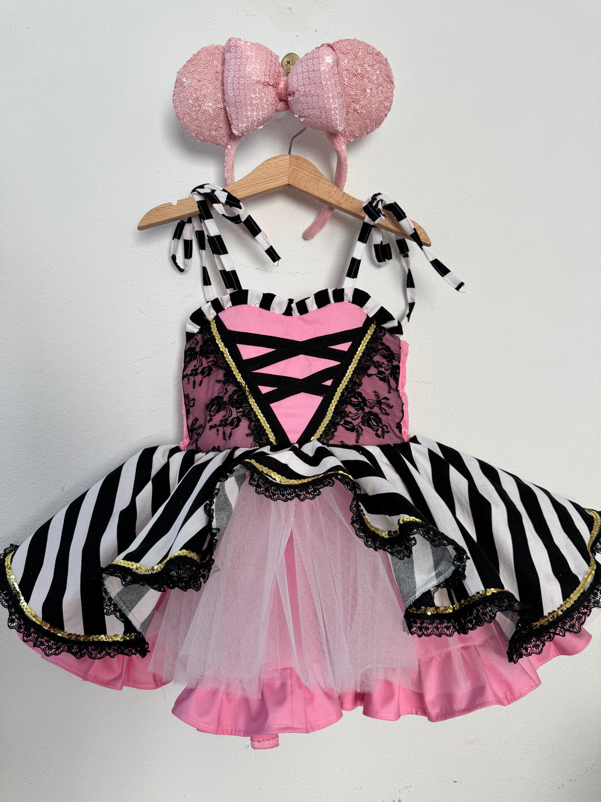 PREORDER Pink pirate night poof dress