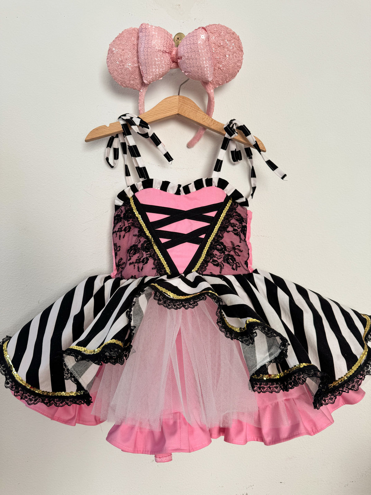 PREORDER pirate at sea pink poof dress