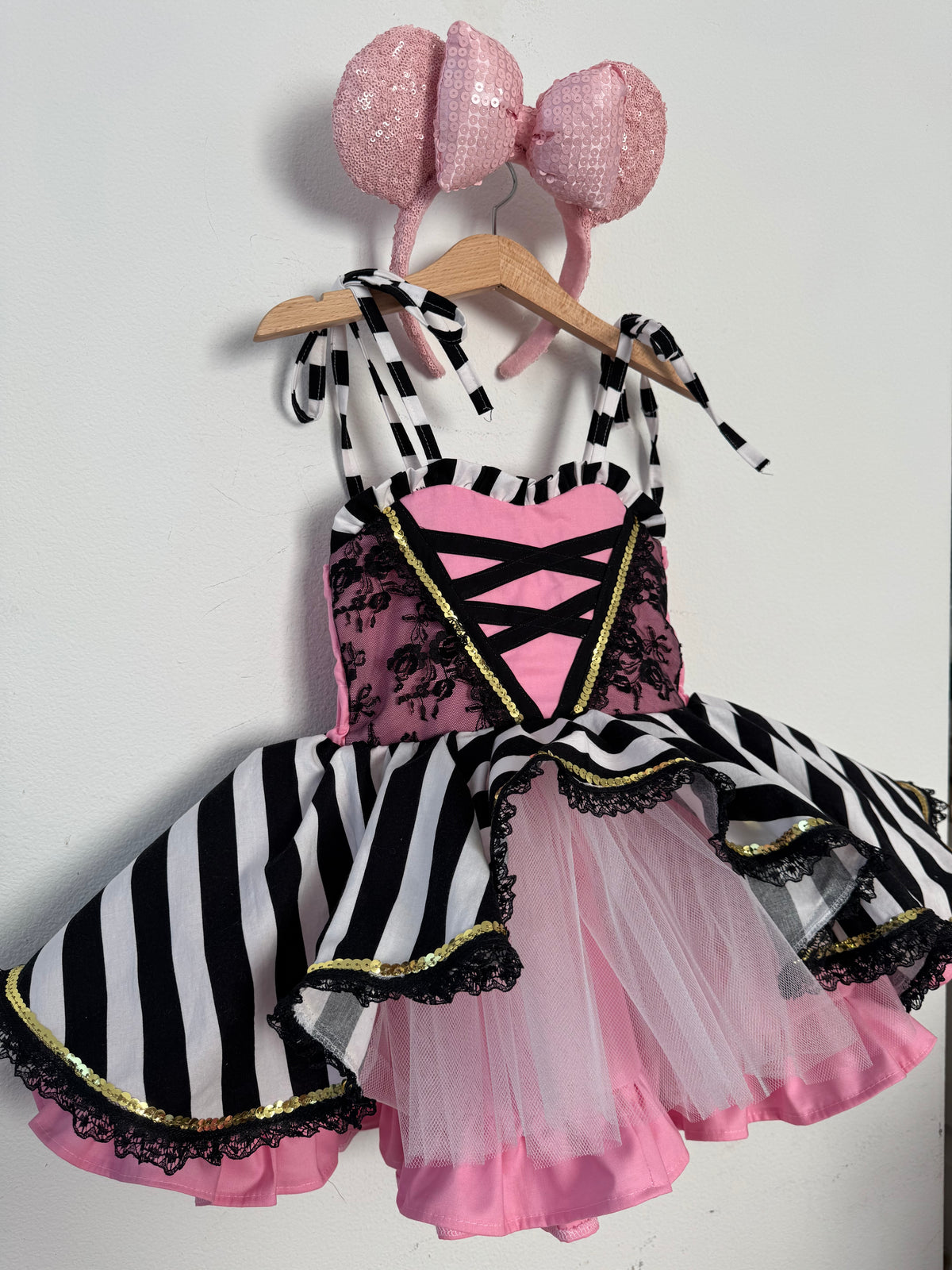 PREORDER Pink pirate night poof dress