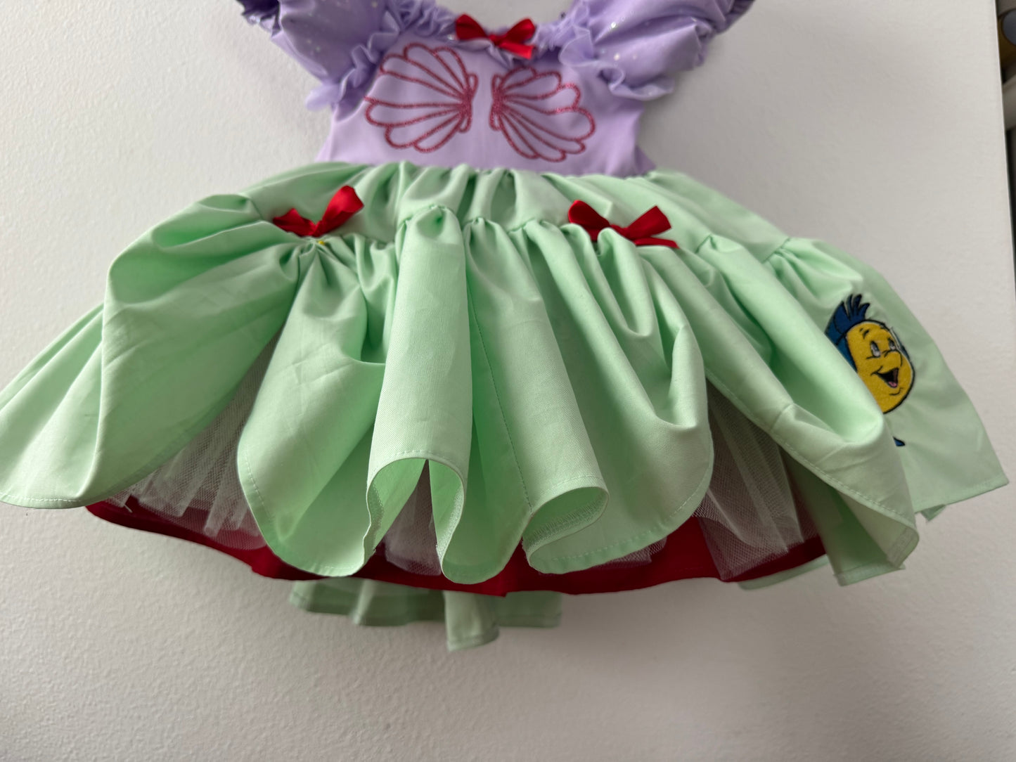 PREORDER Under the sea poof dress with petticoat layer