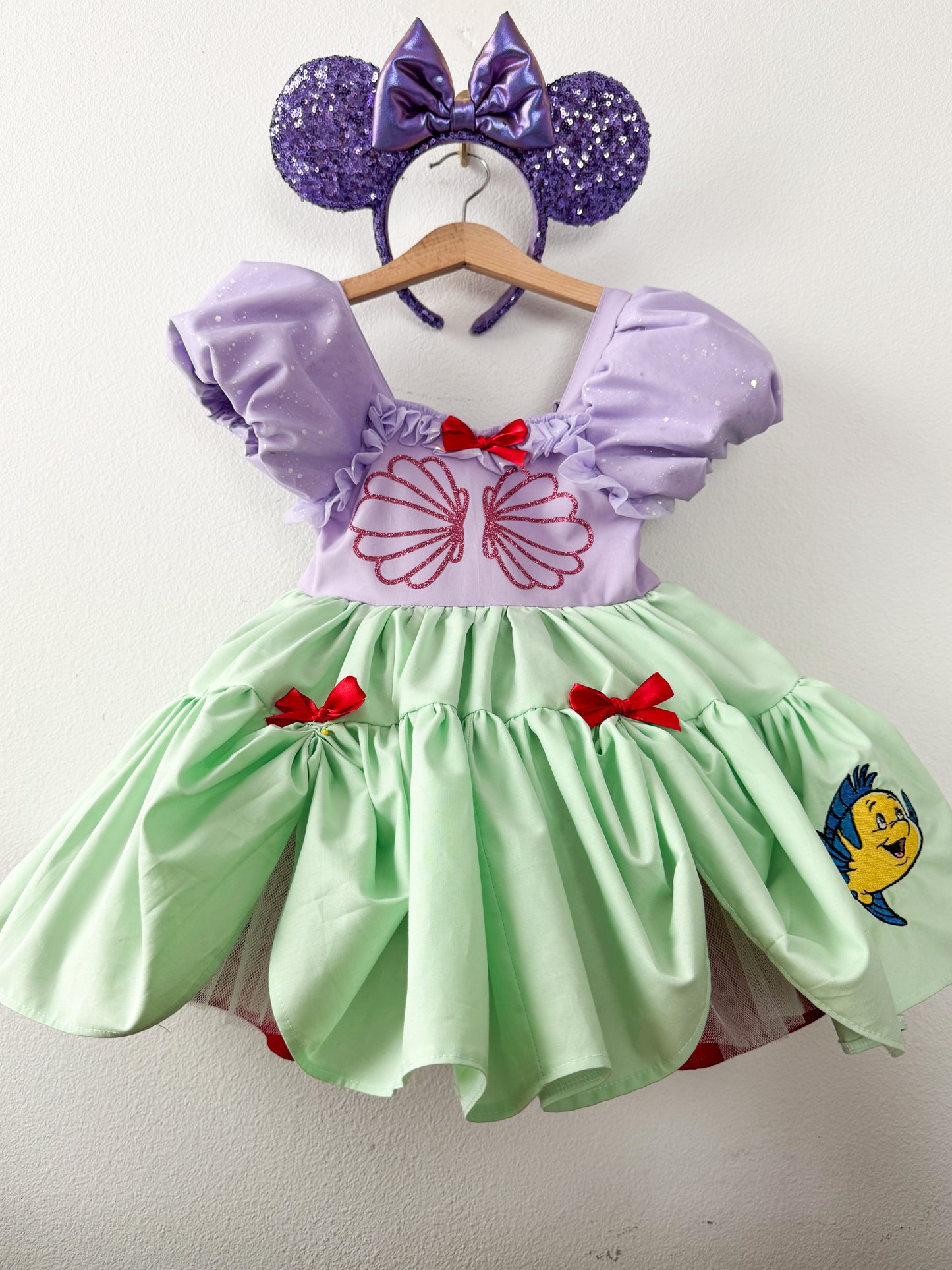 PREORDER Under the sea poof dress with petticoat layer