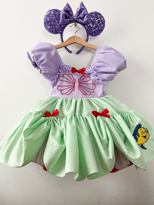 PREORDER Under the sea poof dress with petticoat layer