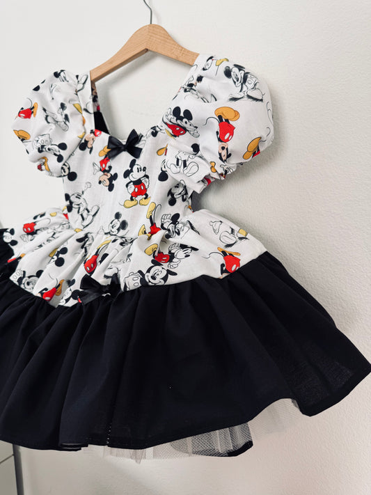PREORDER Animators mouse inspired poof dress with petticoat layer