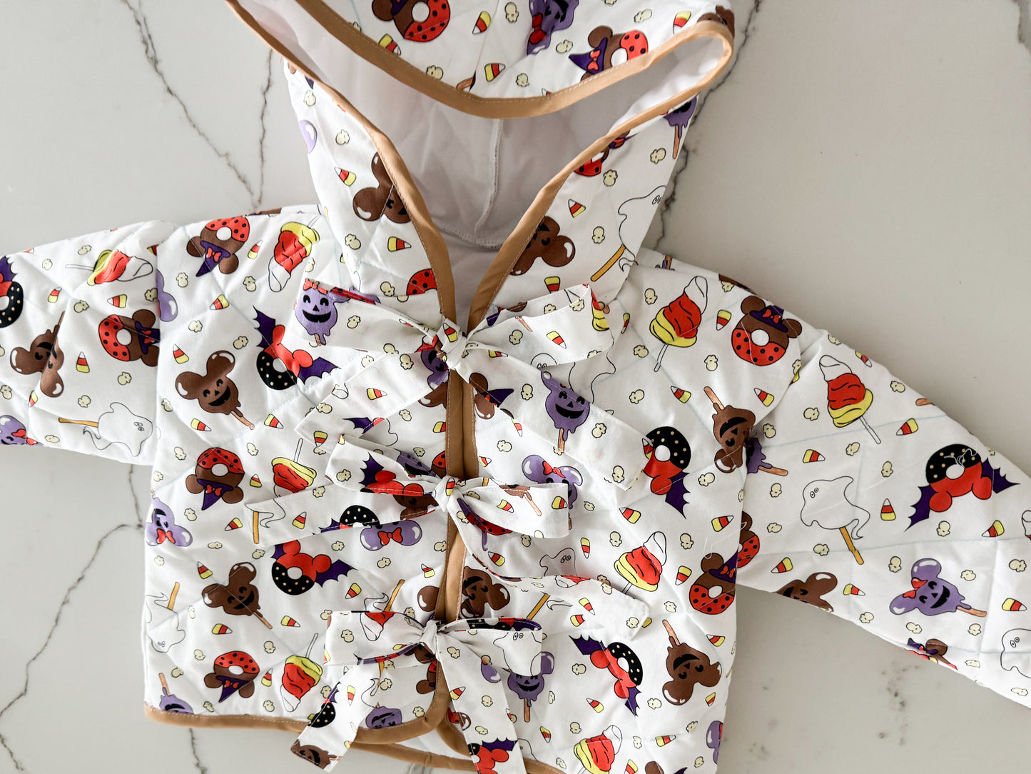 PREORDER Quilted Halloween treats coat